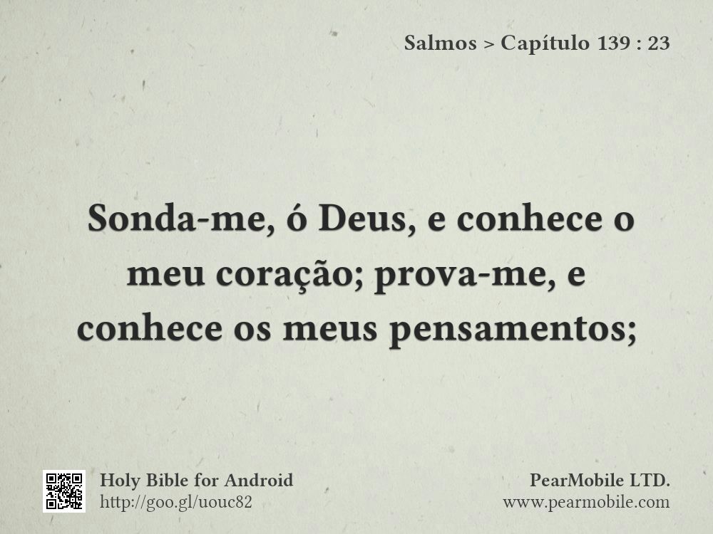 Salmos, Capítulo 139:23